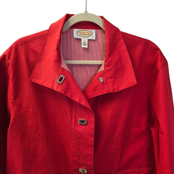 Talbots Toggle Closure Cotton Jacket Size Medium - Picture 4 of 6